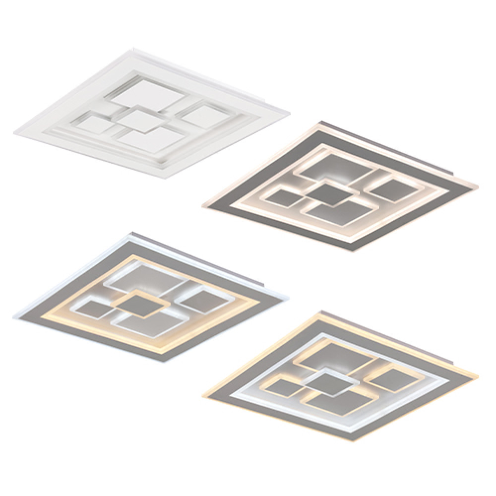 Світильник LED smart OXFORD з пультом 110Вт 3000-6000K 8000Lm Квадратний Білий 220425